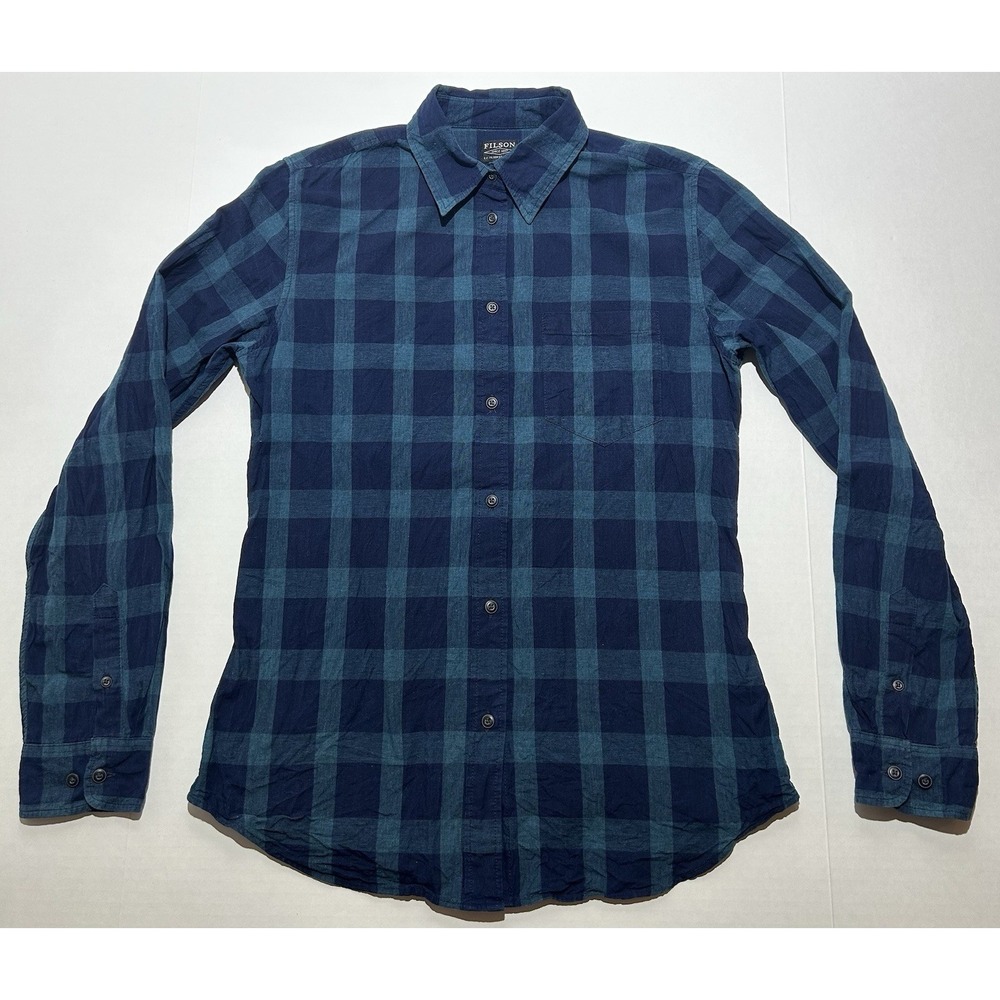 Filson Hyland Shirt Women Size Medium Plaid Casual Outdoor FITS SMALL!!!